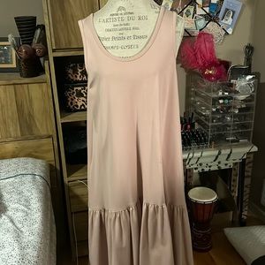 Leith Pink High Low Tank Dress - Large